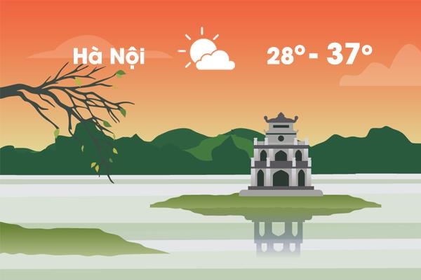 Thoi tiet ngay 24/4: Nang nong gia tang tro lai, Ha Noi 37 do C hinh anh