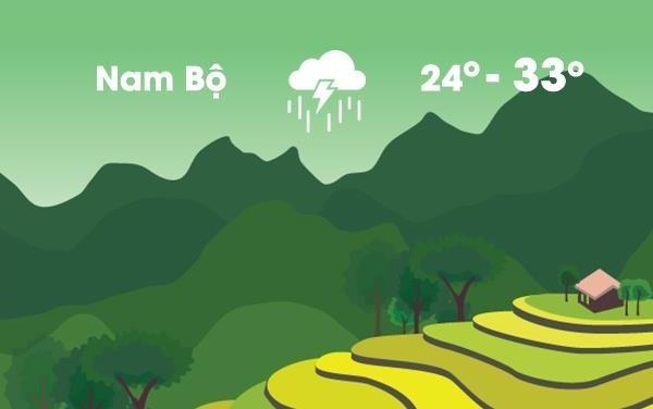 Thoi tiet ngay 14/5: Nam Bo mua lon, Tay Bac nang nong 37 do C hinh anh