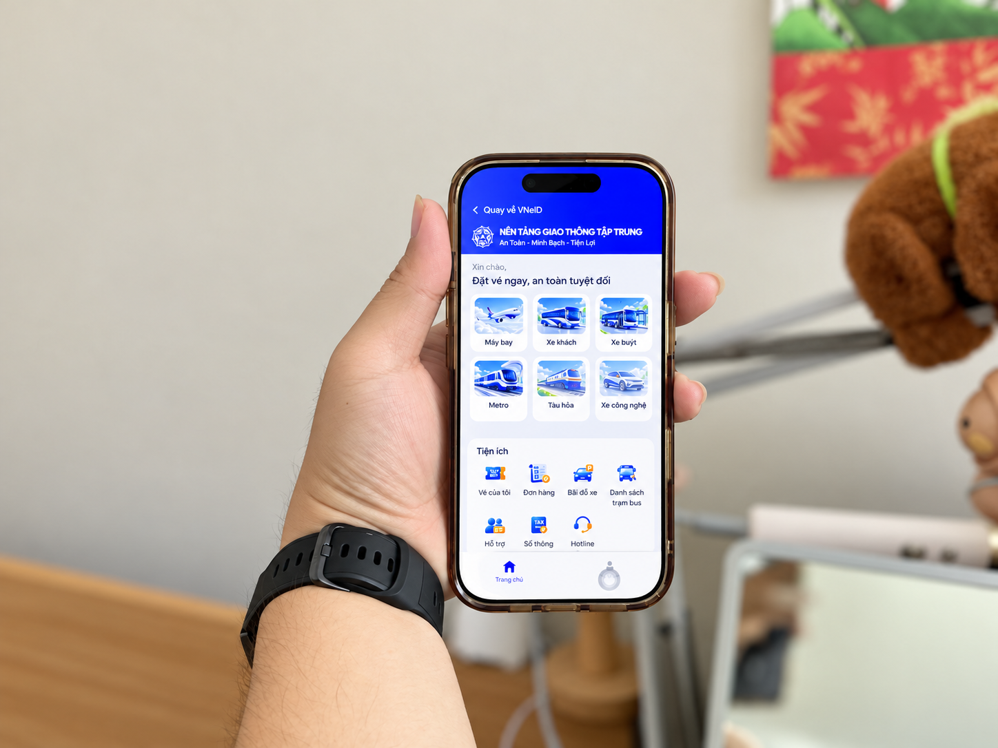 VNeID,  giao th&ocirc;ng tập trung,  v&eacute; m&aacute;y bay,  đậu &ocirc; t&ocirc; ảnh 1