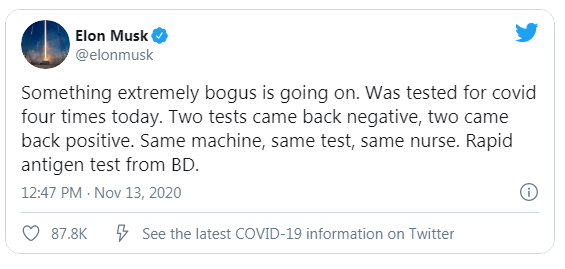 Elon Musk nhiem Covid-19? anh 1