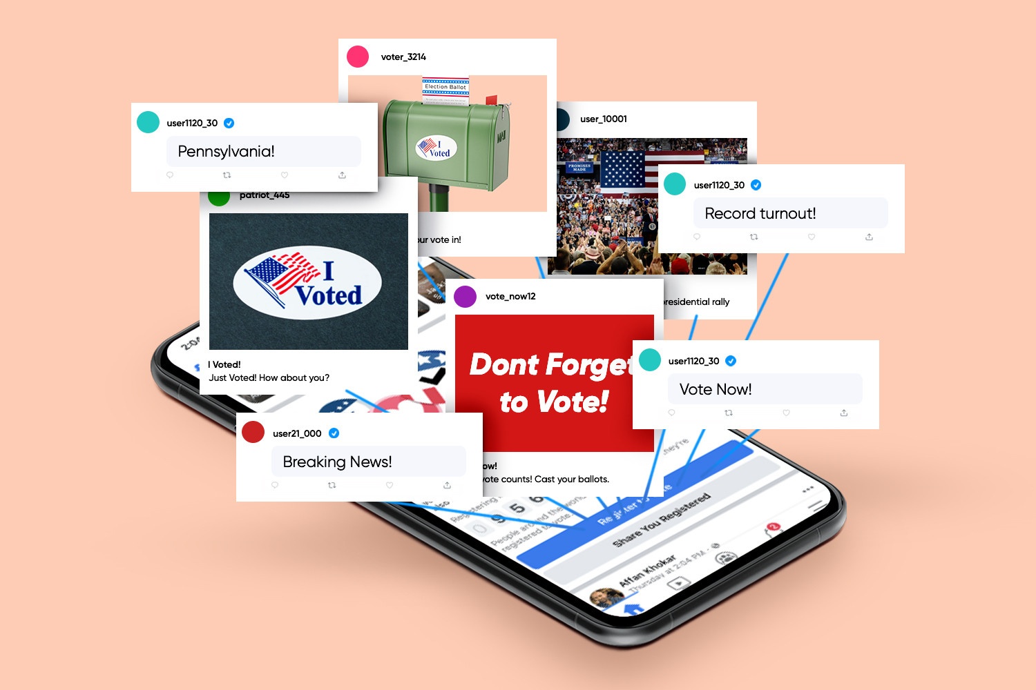 Bau cu My la bai kiem tra cho cac mang xa hoi hinh anh