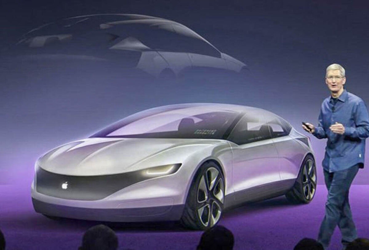 Apple muon ra mat xe dien, canh tranh Tesla hinh anh