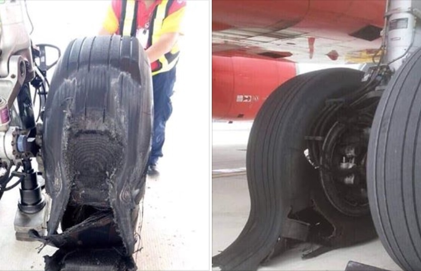 May bay VietJet buc lop sau khi ha canh o Tan Son Nhat hinh anh