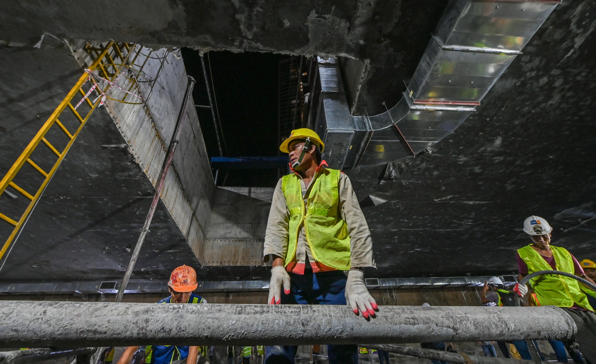 thi cong ga ngam Nhon - Ga Ha Noi anh 2