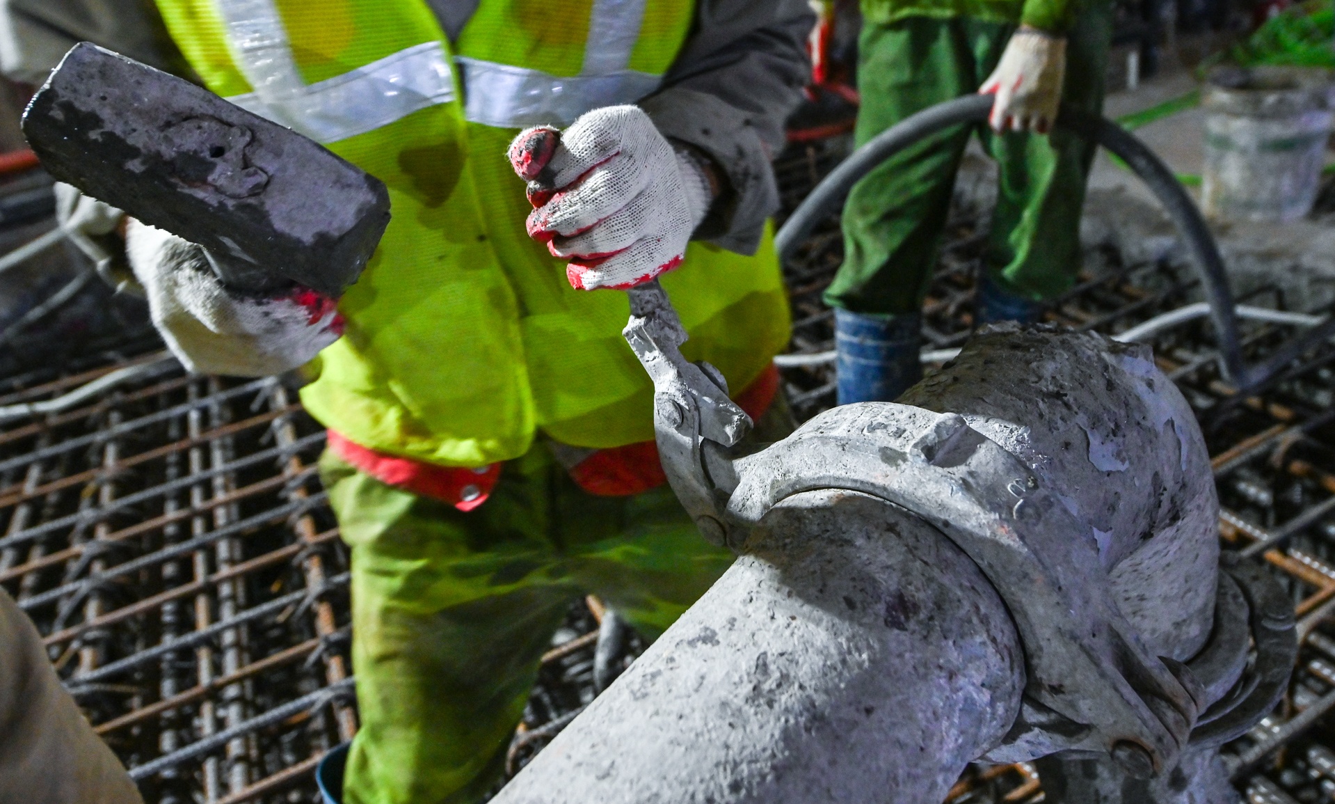 thi cong ga ngam Nhon - Ga Ha Noi anh 7