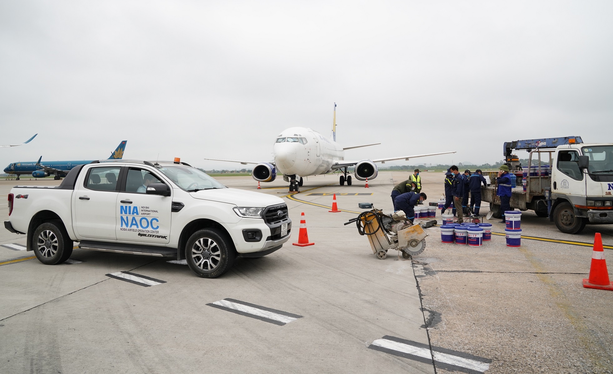 su co duong bang san bay Noi Bai anh 1