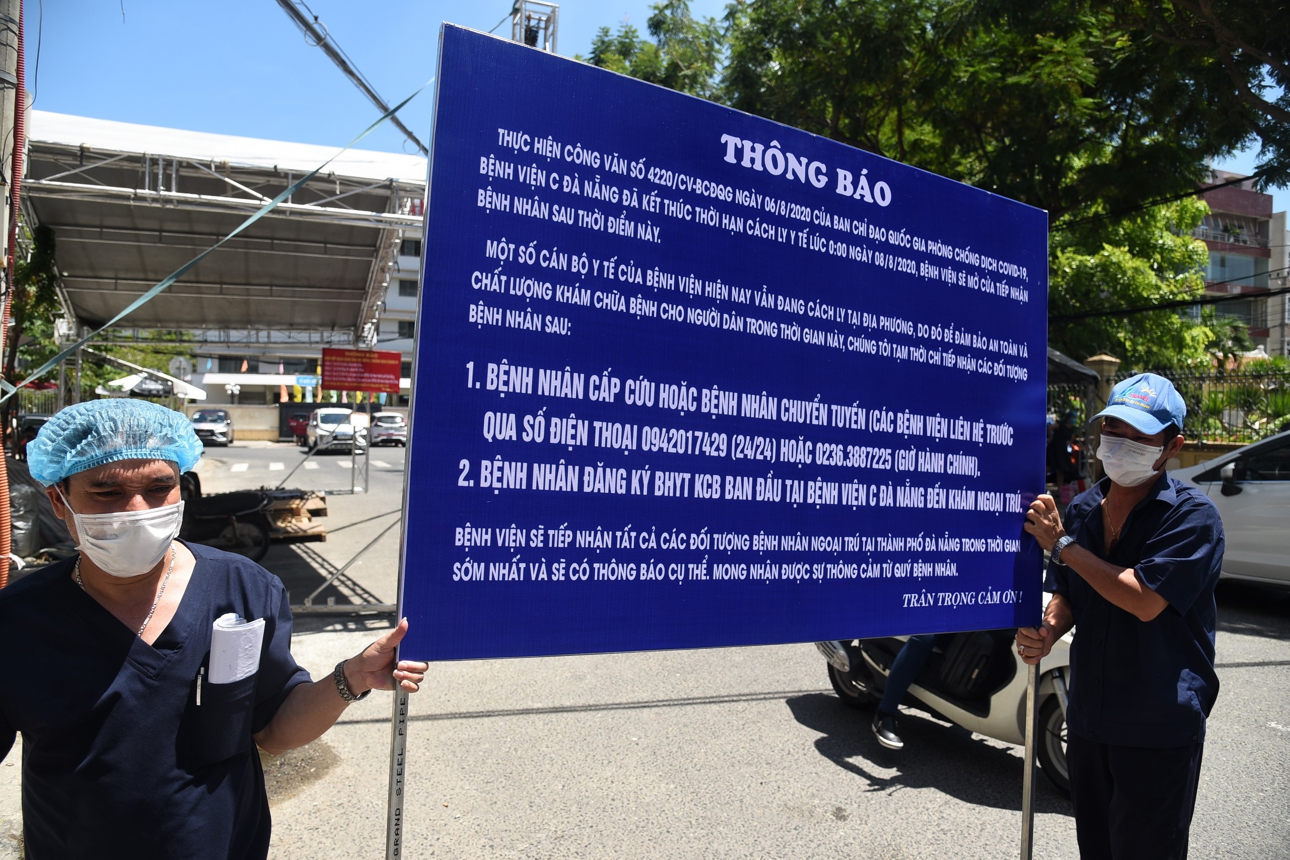 benh vien C Da Nang go phong toa anh 1