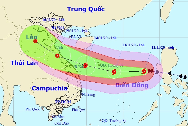 Thu tuong gui cong dien ung pho voi bao Vamco hinh anh