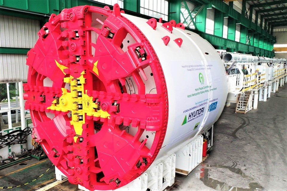 May dao ham metro Nhon - ga Ha Noi van hanh nhu the nao? hinh anh