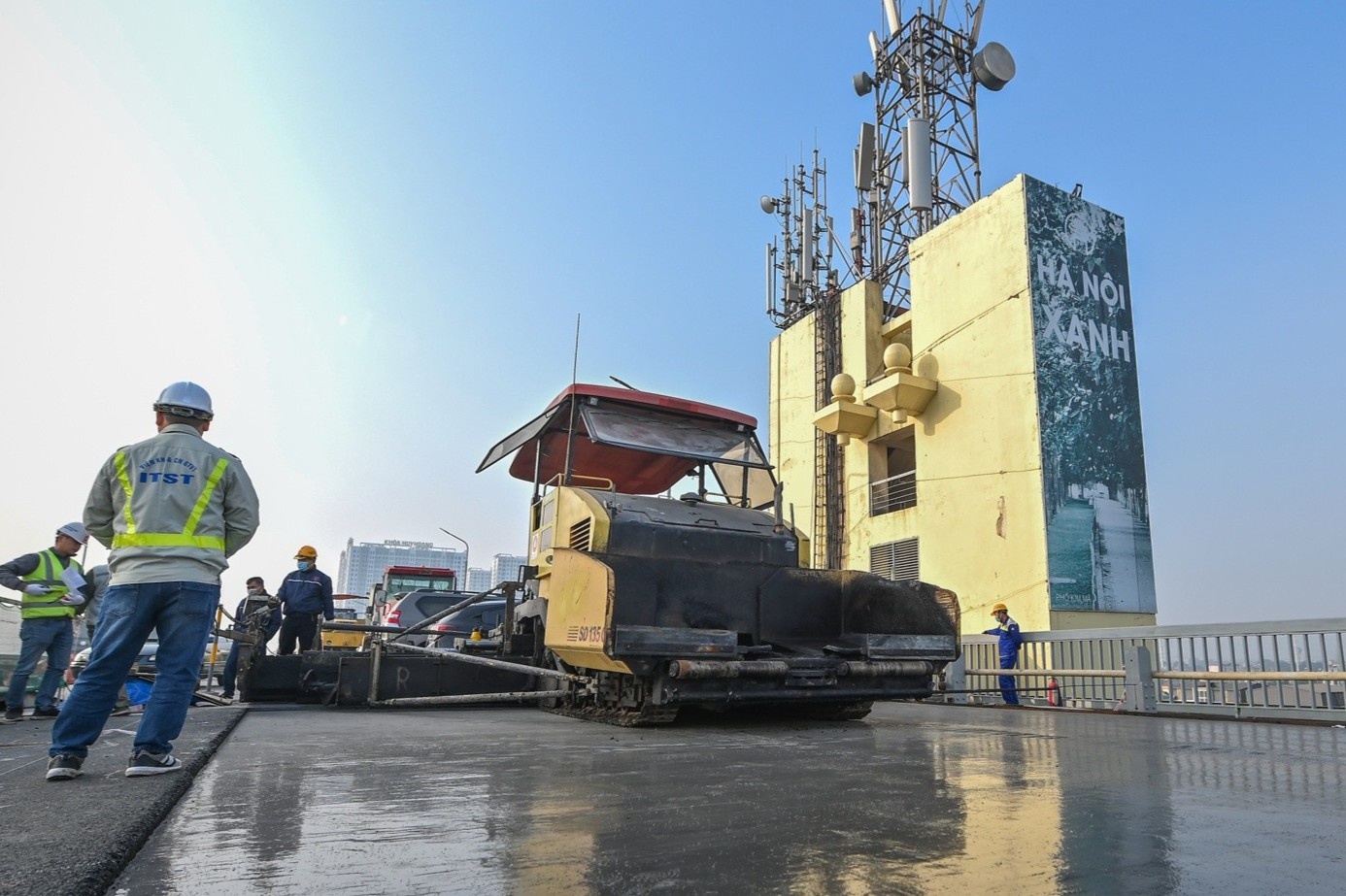 Cau Thang Long sua dung tien do, thong xe vao thang 1/2021 hinh anh