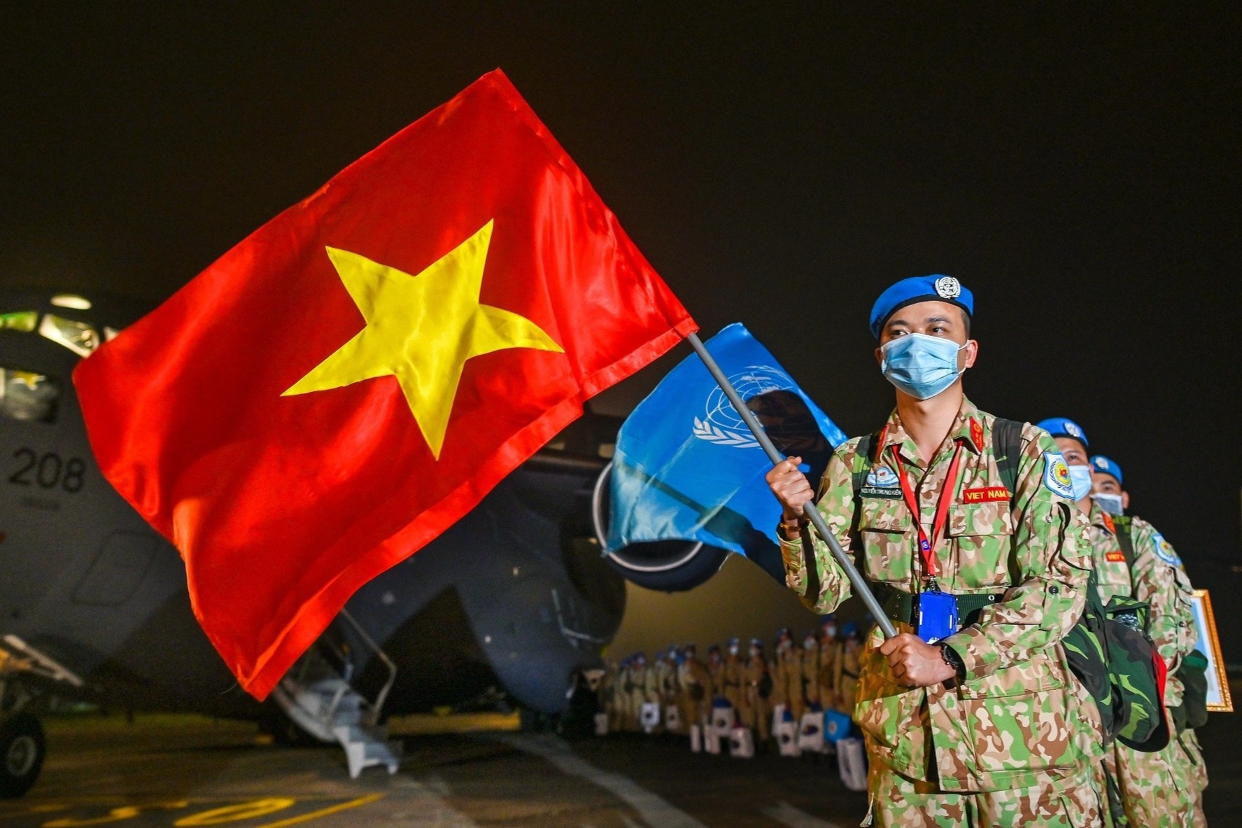 Doan quan 'mu noi xanh' ve tu Nam Sudan hinh anh