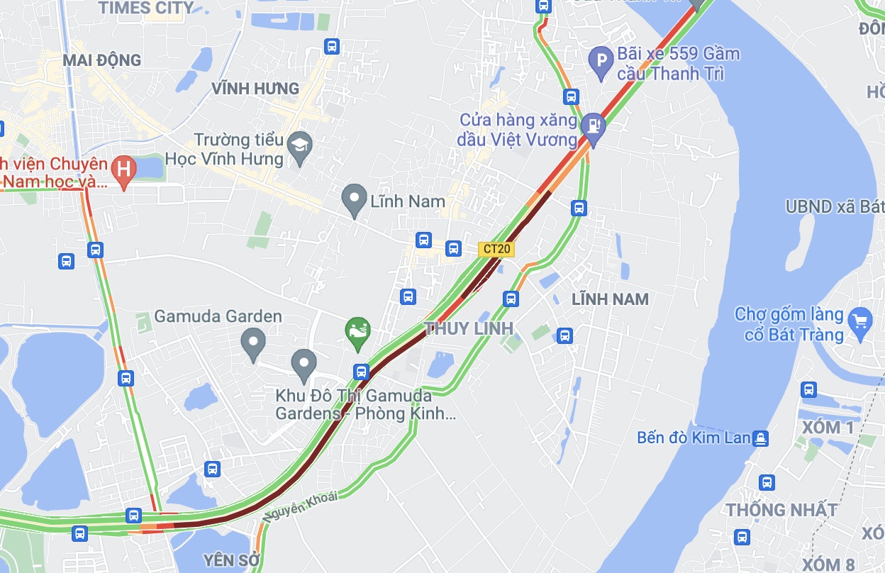 tac duong cau Thanh Tri anh 2