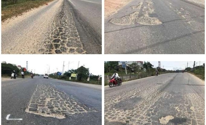 Da Nang doi VEC khac phuc hu hong tai nut giao voi duong cao toc hinh anh