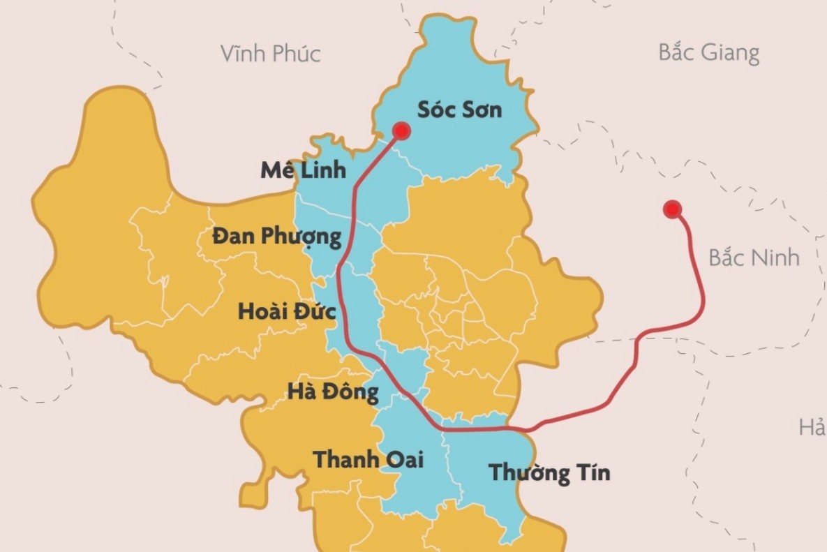 Toan canh duong vanh dai 85.800 ty bao quanh Ha Noi hinh anh
