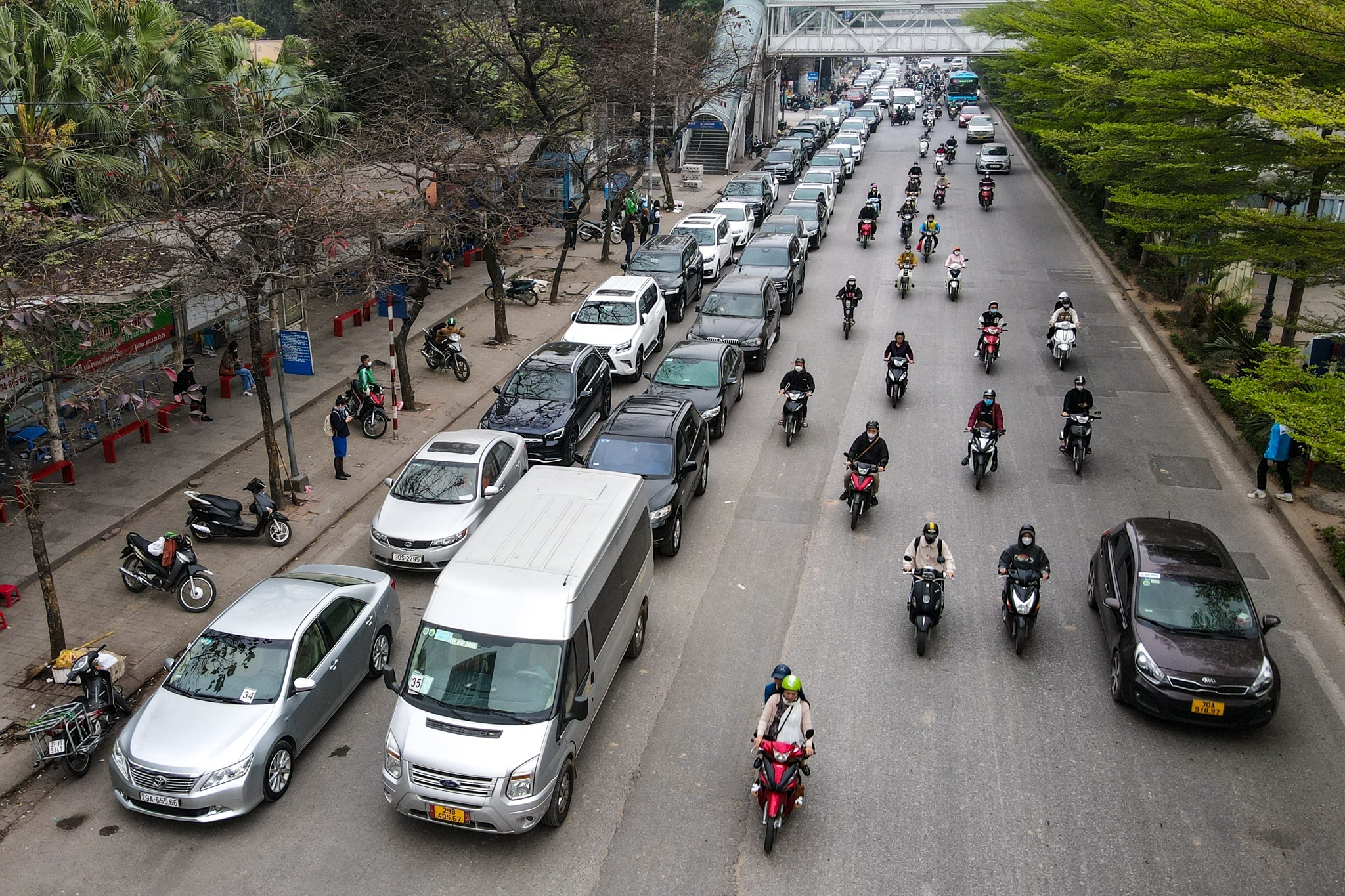 Ha Noi mo lai 4 trung tam dang kiem hinh anh