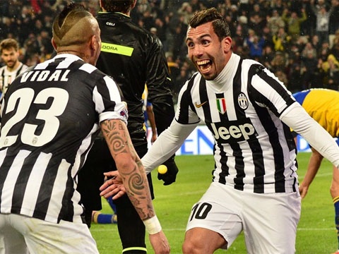 Juventus 2-1 Parma: Cu dup cua Carlos Tevez hinh anh