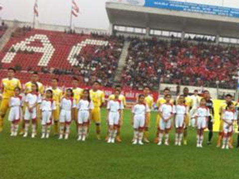 Hai Phong 1-1 HA Gia Lai: Chia diem kich tinh hinh anh