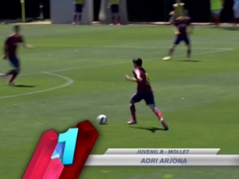 Top 5 ban thang dep nhat tuan cua sao nhi La Masia hinh anh