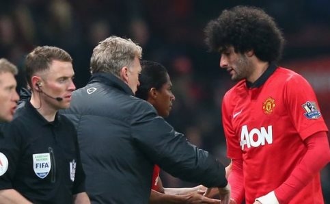 Fellaini là bản hợp đồng đầu tiên Moyes đưa tới Man United.