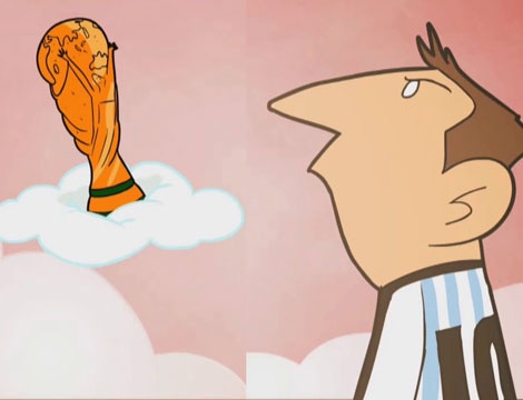 Hoat hinh vui nhon: Messi va giac mo World Cup hinh anh