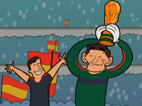 Hoat hinh vui nhon: Chiec cup lich su cua Tay Ban Nha hinh anh