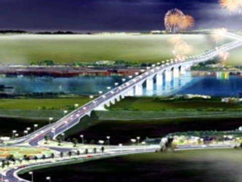 Khanh thanh cau vuot song dai nhat Viet Nam hinh anh