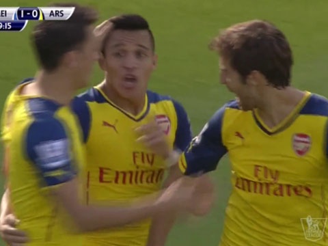 Alexis Sanchez lap cong mo ty so cho Arsenal hinh anh