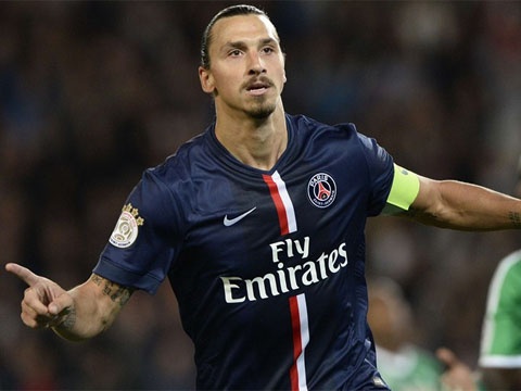 Ibrahimovic lap hat-trick giup PSG thang St Etienne 5-0 hinh anh