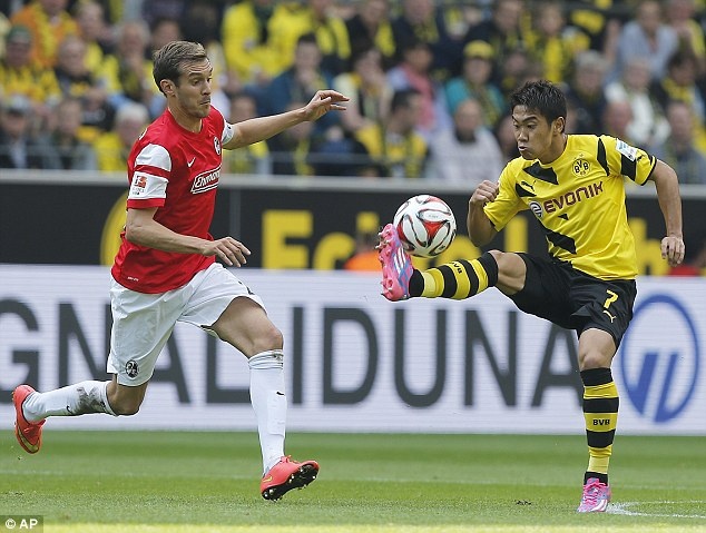 Shinji Kagawa nhu ho ve rung khi tro lai Dortmund hinh anh