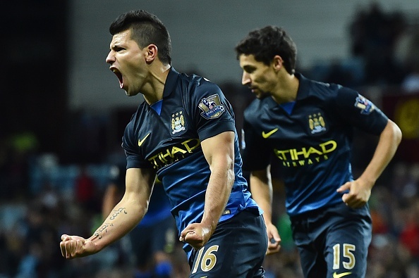 Aguero ghi ban dep nhat vong 7 Ngoai hang Anh hinh anh