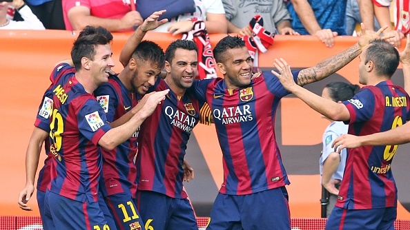 Ban thang tinh te cua Xavi sau duong kien tao cua Messi hinh anh