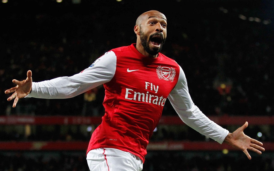05. Thierry Henry - Quãng thời gian thi đấu cho Monaco, Arsenal, Barcelona giúp cho con trai thần gió có được  - 50 bàn trong 112 trận.