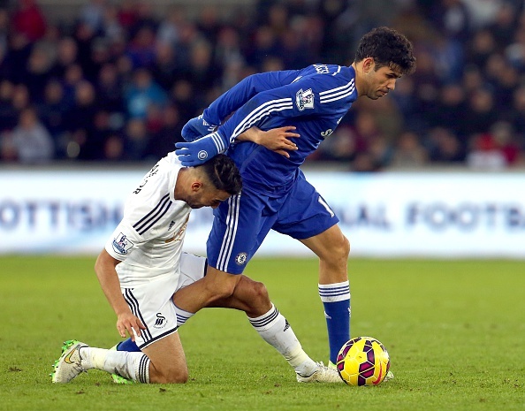 Man trinh dien an tuong cua Diego Costa truoc Swansea hinh anh