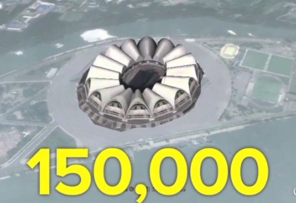 San van dong cua Trieu Tien lon nhat the gioi hinh anh