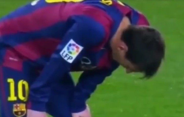 Messi lai co dau hieu non khan trong tran dau voi Villarreal hinh anh
