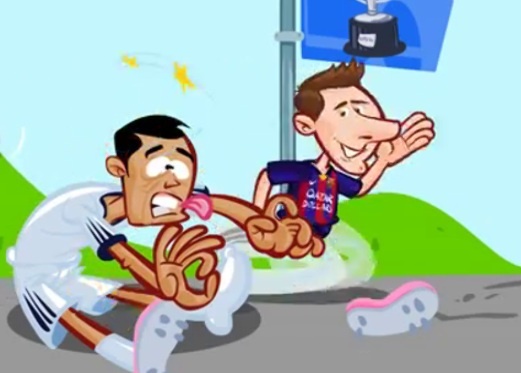 Hoat hinh vui nhon: Ronaldo bi Messi vuot mat vi chu quan hinh anh