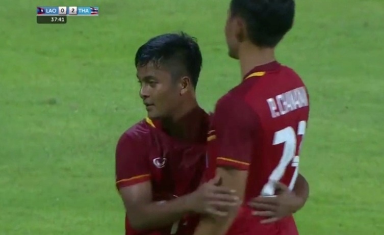 Tong hop tran thang 6-0 cua U23 Thai Lan truoc U23 Lao hinh anh