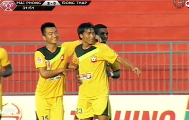 Tong hop tran dau: Hai Phong 3-2 Dong Thap hinh anh