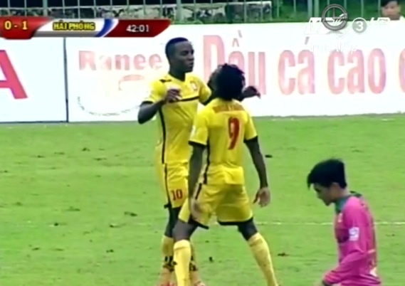 Tong hop ban thang: Dong Thap 1-2 Hai Phong hinh anh