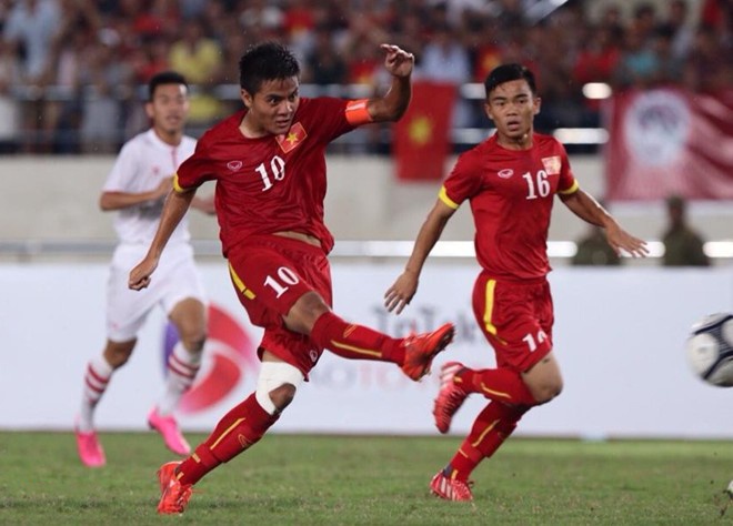 Tong hop tran dau: U19 Viet Nam 4-0 U19 Lao hinh anh