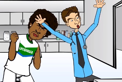 Hoat hinh Dante tuc dien khi bi Mueller treu choc hinh anh