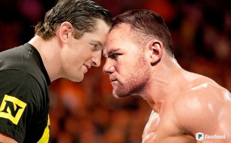 Wade Barrett bi Wayne Rooney ha guc bang mot cai tat hinh anh