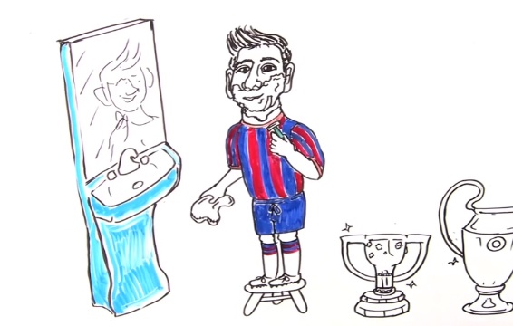 Su nghiep cua Messi qua tranh ve hinh anh