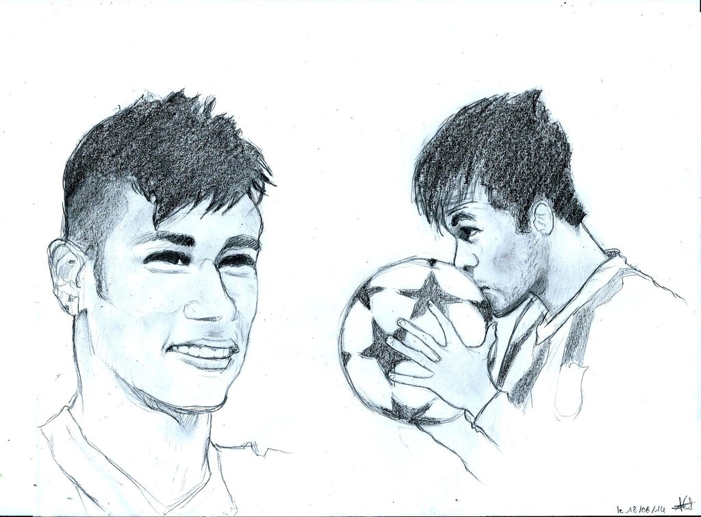 Nhung dieu thu vi ve Neymar qua tranh ve hinh anh