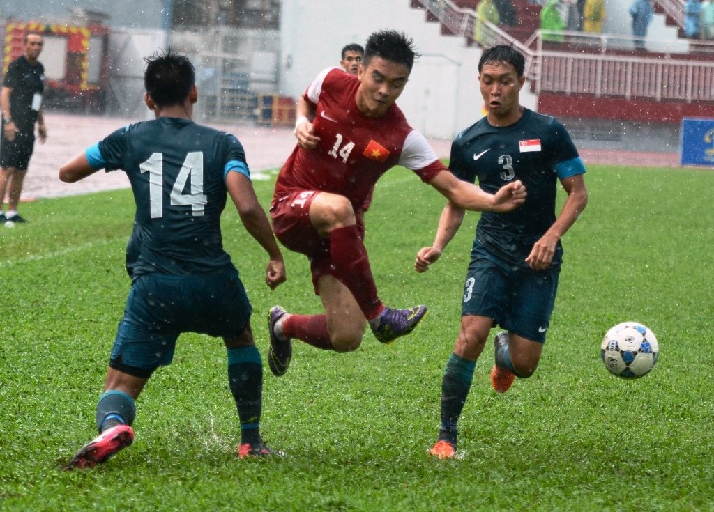 Tong hop tran dau: U21 Viet Nam 2-1 U21 Singapore hinh anh