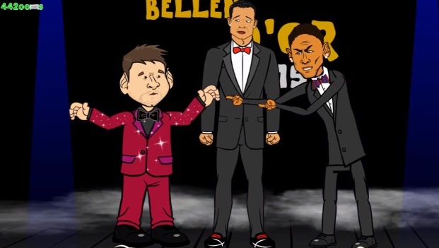 Hoat hinh Messi, Neymar, Ronaldo hat rap tranh bong vang hinh anh