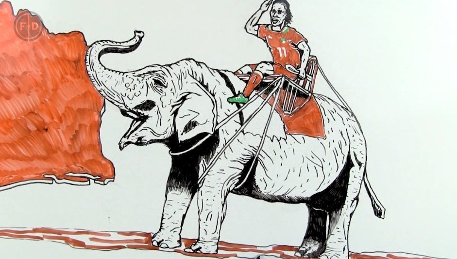 Su nghiep cua Drogba qua tranh ve hinh anh