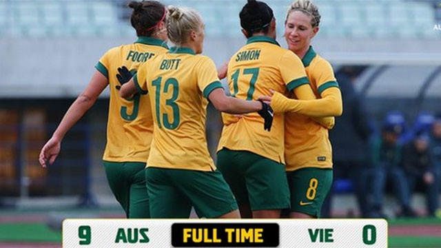 Video tuyen nu Viet Nam thua 0-9 truoc  Australia hinh anh