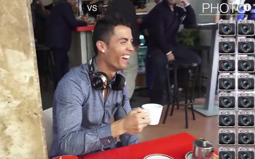 Ronaldo phai chup 109 tam anh de uong 4 ngum tra hinh anh