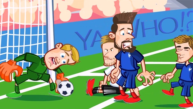 Hoat hinh vui mo phong tran Phap vs Duc hinh anh